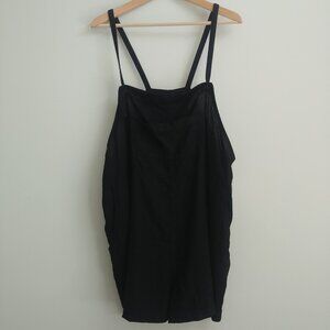 NEW WITH TAGS Old Navy linen blend black romper linen blend XXL Petite